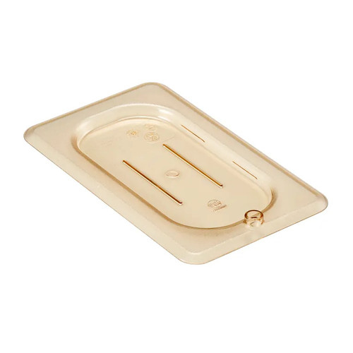 Cambro 90HPC150 H-Pan 1/9 Size Amber Cover - 6/Case