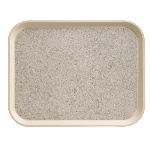 Cambro 1418VC380 14" Ivory Rectangle Versa Camtray - 12/Case