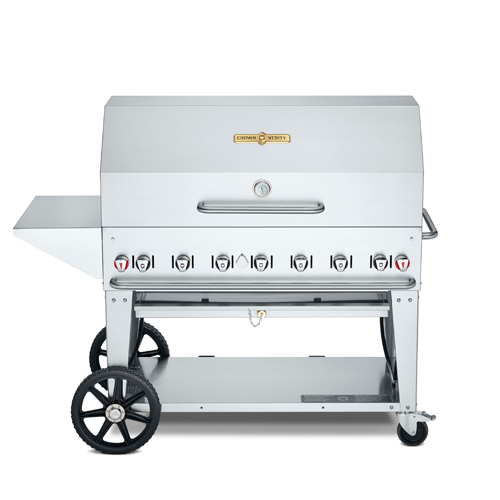 Crown Verity CV-MCB-48PKG-LP 56" Liquid Propane Outdoor Charbroiler - 99,000 BTU