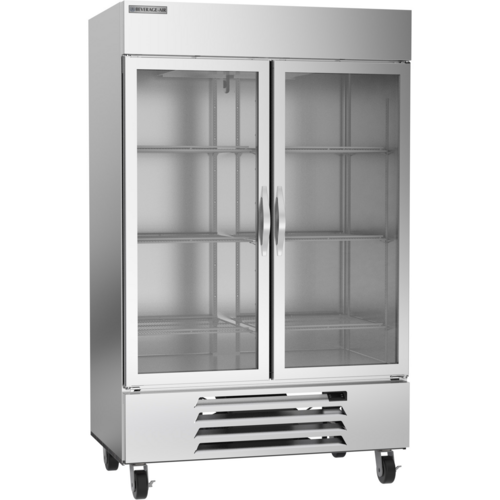 Beverage Air HBF49HC-1-G 52" W Two-Section Glass Door Reach-In Horizon Series Freezer - 115 Volts
