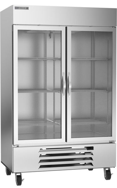 Beverage Air HBF49HC-1-G 52" W Two-Section Glass Door Reach-In Horizon Series Freezer - 115 Volts