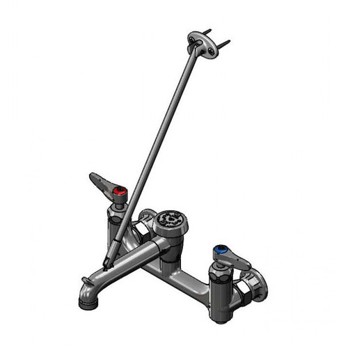 T&S Brass B-0665-CR-BSTRK Service Sink Faucet wall mount mixing faucet with 8" adjustable centers