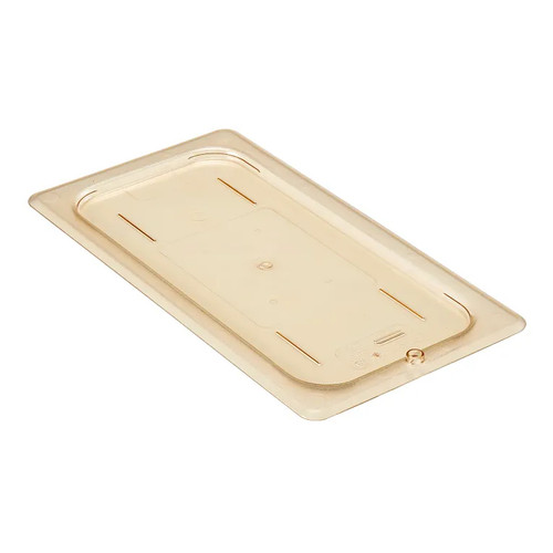 Cambro 30HPC150 H-Pan 1/3 Size Amber Cover - 6/Case