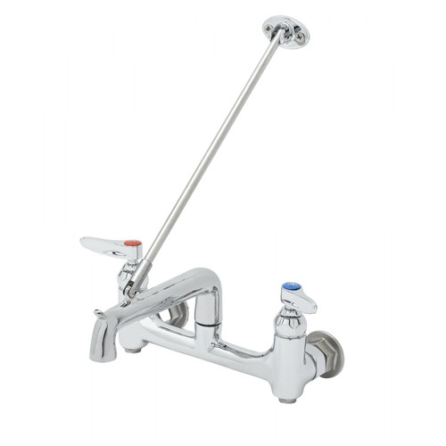 T&S Brass B-0660-BSTP Service Sink Faucet adjustable 8" centers 9" from back of inlets to center of outlet