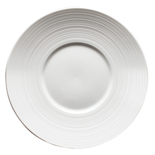 Winco WDP022-108 10" Porcelain Bright White Round Plate (24 Each Per Case)