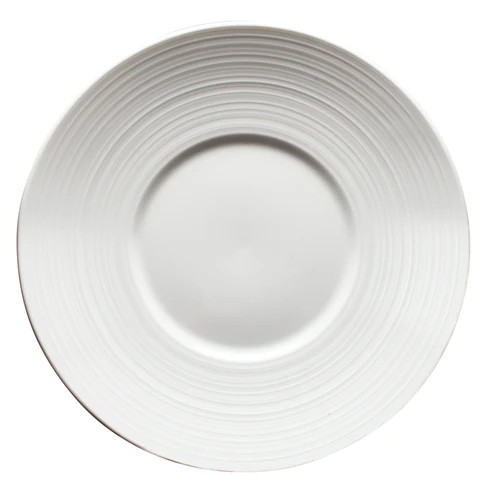 Winco WDP022-108 10" Porcelain Bright White Round Plate (24 Each Per Case)