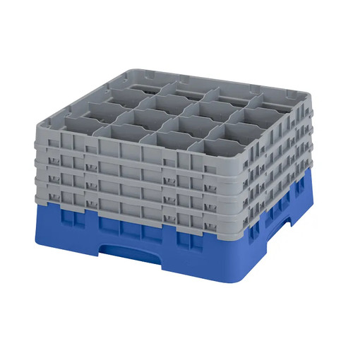 Cambro 16S900168 Camrack Glass Rack With (4) Soft Gray Extenders - 2 Cases