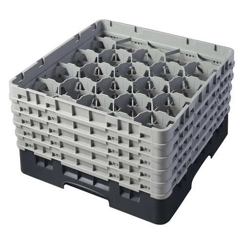 Cambro 20S958110 Camrack Glass Rack With (5) Soft Gray Extenders - 2 Cases