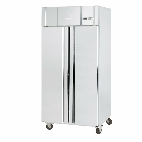 Infrico USA IRR-AGN602BT 38.38" W Two-Section Solid Door Reach-In Slim line Freezer - 115 Volts