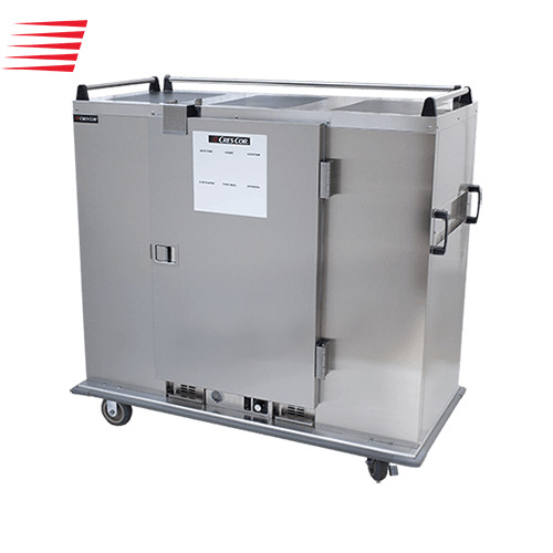 Cres Cor EB150A 150 Covered Plates Stainless Steel Single Door Insulated Mobile Banquet Cabinet - 120 Volts
