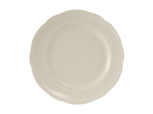Tuxton TSC-008 9" Ceramic American White/Eggshell Round Plate (2 Dozen Per Case)
