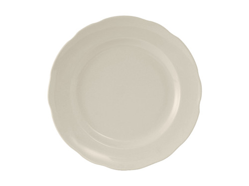 Tuxton TSC-008 9" Ceramic American White/Eggshell Round Plate (2 Dozen Per Case)
