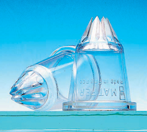 Matfer Bourgeat 167015 Decorating Tube Tip 1/8" Dia. Star Shape 8 Teeth Polycarbonate - 1 Pack