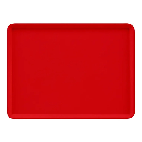 Cambro 16225510 16.5" Red Rectangle Camtray - 12/Case
