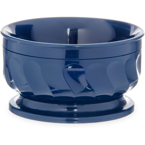 Dinex DX330050 Turnbury 9 oz Dark Blue Insulated Pedestal Base Bowl