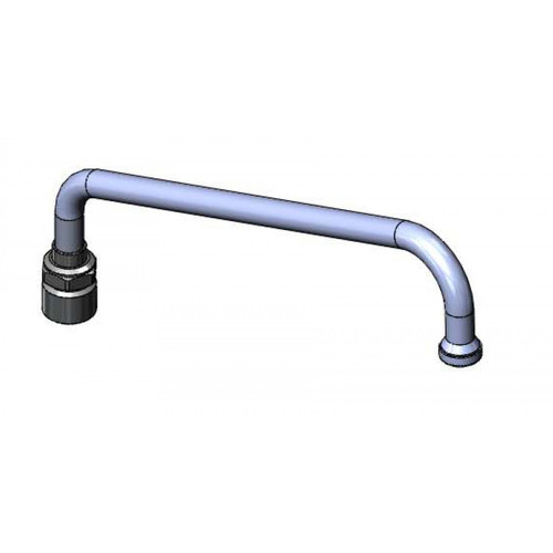 T&S Brass 062X-CZ Nozzle swivel 12" long standard stream regulator adaptor
