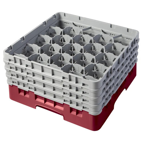 Cambro 20S800416 Camrack Glass Rack With (4) Soft Gray Extenders - 2 Cases