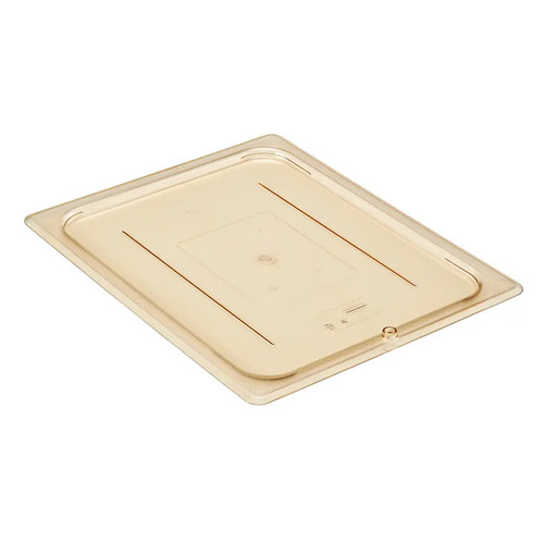 Cambro 20HPC150 H-Pan 1/2 Size Amber Cover - 6/Case