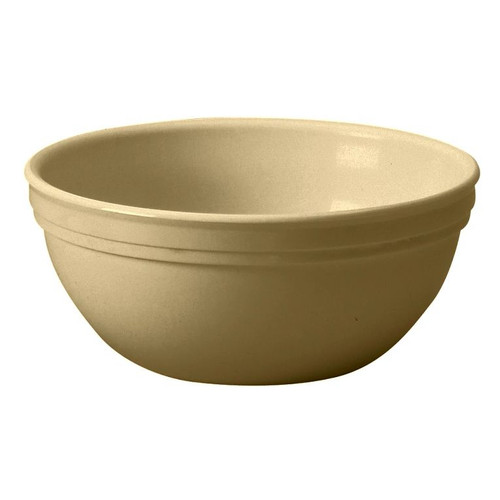 Cambro 50CW133 5-1/4" PolyCarbonate Beige Round Camwear Nappie Bowl