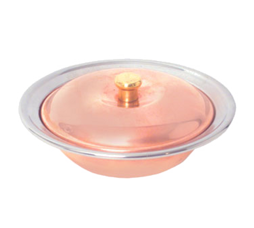 Town 25264
 12 Oz.
 Copper Plated
 Round
 Casserole/Soup Dish With Cover