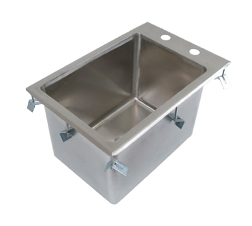 John Boos PB-DISINK101410 1 Compartment Stainless Steel Pro-Bowl Drop-In Sink 12-1/4"W x 18"D x 10"H