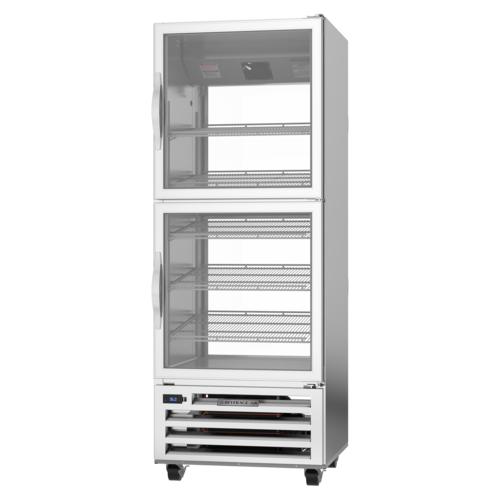 Beverage Air RID18HC-HG 27.25"W One-Section Glass Door Pass-Thru Refrigerator