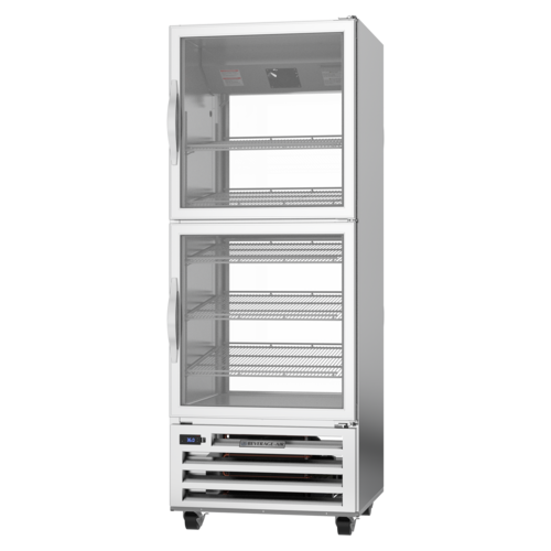 Beverage Air RID18HC-HG 27.25"W One-Section Glass Door Pass-Thru Refrigerator