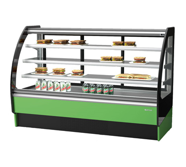Infrico USA IDC-VBR18N 73.88" W Curved Glass Display Case