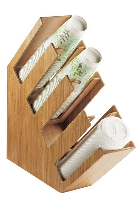 Cal-Mil 2048-4-60 4-1/2"W x 20"D x 19-1/2"H Lid/Cup Organizer