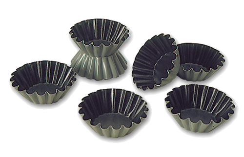 Matfer Bourgeat 330645 3" x 1" Steel Exopan Brioche Mold - 1/Pack