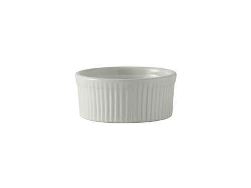 Tuxton BWX-1002 4-1/2" 10 Oz. Ceramic White Round Souffl (1 Dozen)