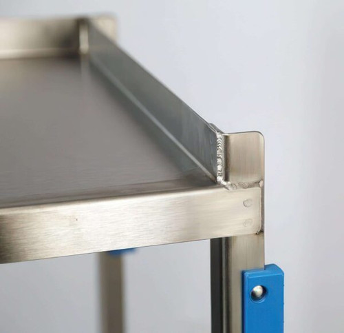 Lakeside 4959 Handler Series 55" W Stainless Steel 3-Tier NSF Tough Transport Utility Cart - 1000 Lbs.