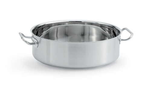 Vollrath 47760 12 Qt. Aluminum Intrigue Brazier / Casserole Pot