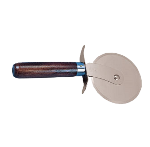 American Metalcraft PC7400 4" Stainless Steel Pizza Cutter Wood Handle