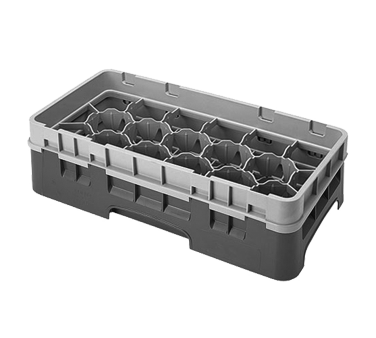 Cambro 17HS318119 Camrack Glass Rack With Soft Gray Extender - 5 Cases