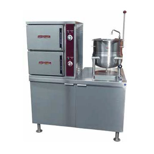 Crown DCX-10-10 10 Gallon Direct Steam Convection Steamer/Kettle - 120V