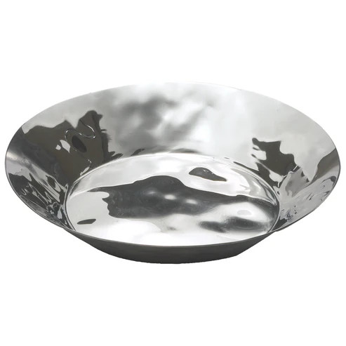 Winco HPR-8 8.88" W x 1.63" H Red Round Serving/Display Tray