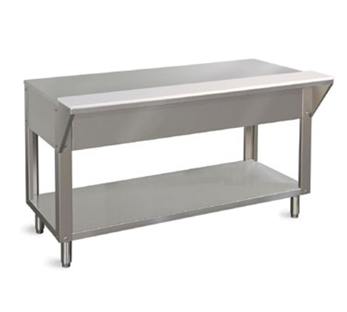 Piper Products DB-3-ST Stainless Steel Design Basics Solid Food Table Stationary Modular Open Shelf Base