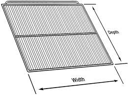 Beverage Air 403-874D-03 Black Epoxy Coated Wire Shelf