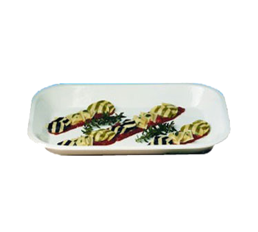 Bon Chef 5081CABERNET 8 Qt. Ceramic Matte Red Rectangular Server
