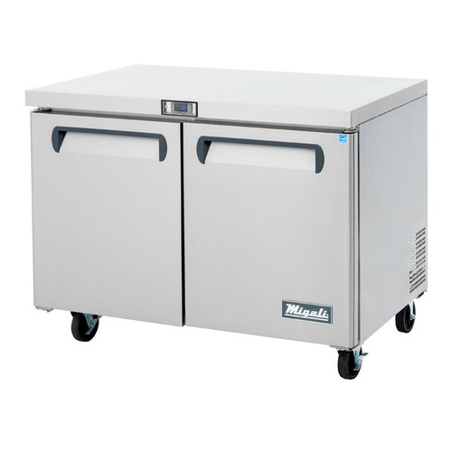 Migali C-U48R-HC 48.2"W Two-Section Solid Door Reach-In Competitor Series Undercounter Refrigerator