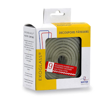 Matfer Bourgeat 150101 ExoGlass Pastry Cutter set 1-3/8"H Round One-Piece Composite Material - 1 set