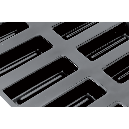 Matfer Bourgeat 336107 Flexipan Small Bars With Cavity Mold 2-1/3 Oz. Cap. Food Grade Silicone