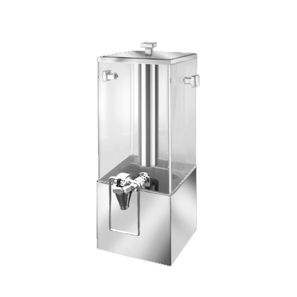 Eastern Tabletop 7503HF 2 Gallon Beverage Dispenser Stainless Steel Square