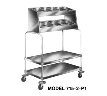 Piper Products 715-2-P5 Tray & Silver Cart