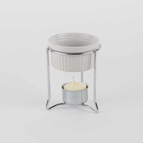 American Metalcraft BWR34 3.25" 4 Oz. Ceramic Butter Warmer Set