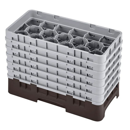 Cambro 17HS1114167 Camrack Glass Rack With (6) Soft Gray Extenders - 2 Cases
