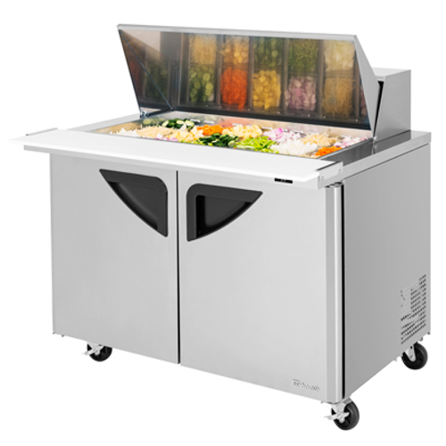 Turbo Air TST-48SD-18-N 48.25" W Two-Section Two Door Super Deluxe Sandwich/Salad Mega Top Unit