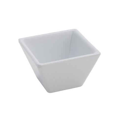 American Metalcraft MELSC15 1 Oz. Plastic White Square Sauce Cup