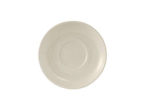 Tuxton TRE-002 6" Ceramic American White/Eggshell Round Saucer (3 Dozen Per Case)
